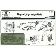 Wing nuts, keys and padlock, 1/35 - Royal Model RM038