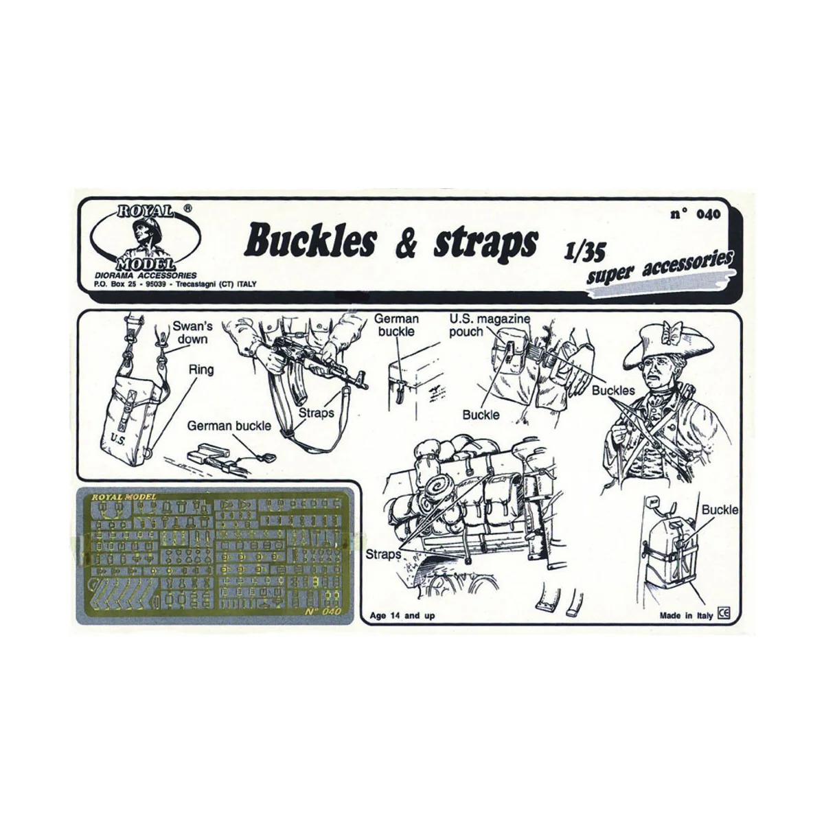 Buckle & straps, 1/35 - Royal Model RM040