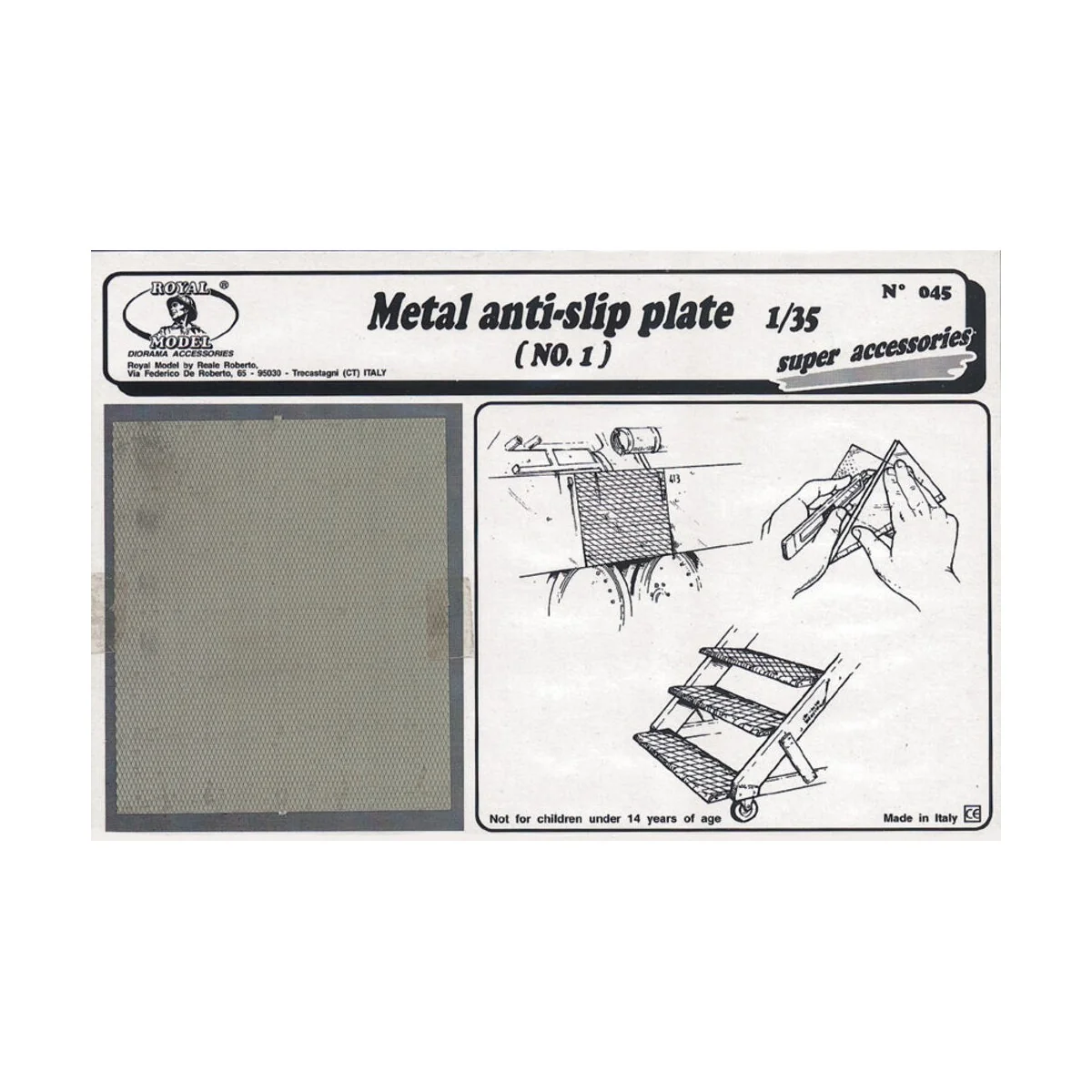 Metal anti-slip plate n.1, 1/35 - Royal Model RM045