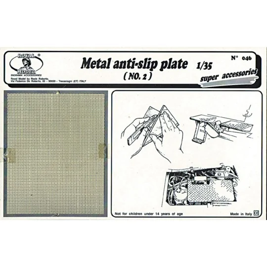 Metal anti-slip plate n.2, 1/35 - Royal Model RM046