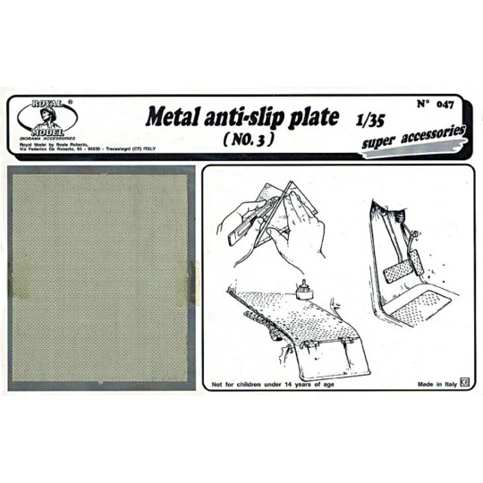 Metal anti-slip plate n.3 - Royal Model RM047