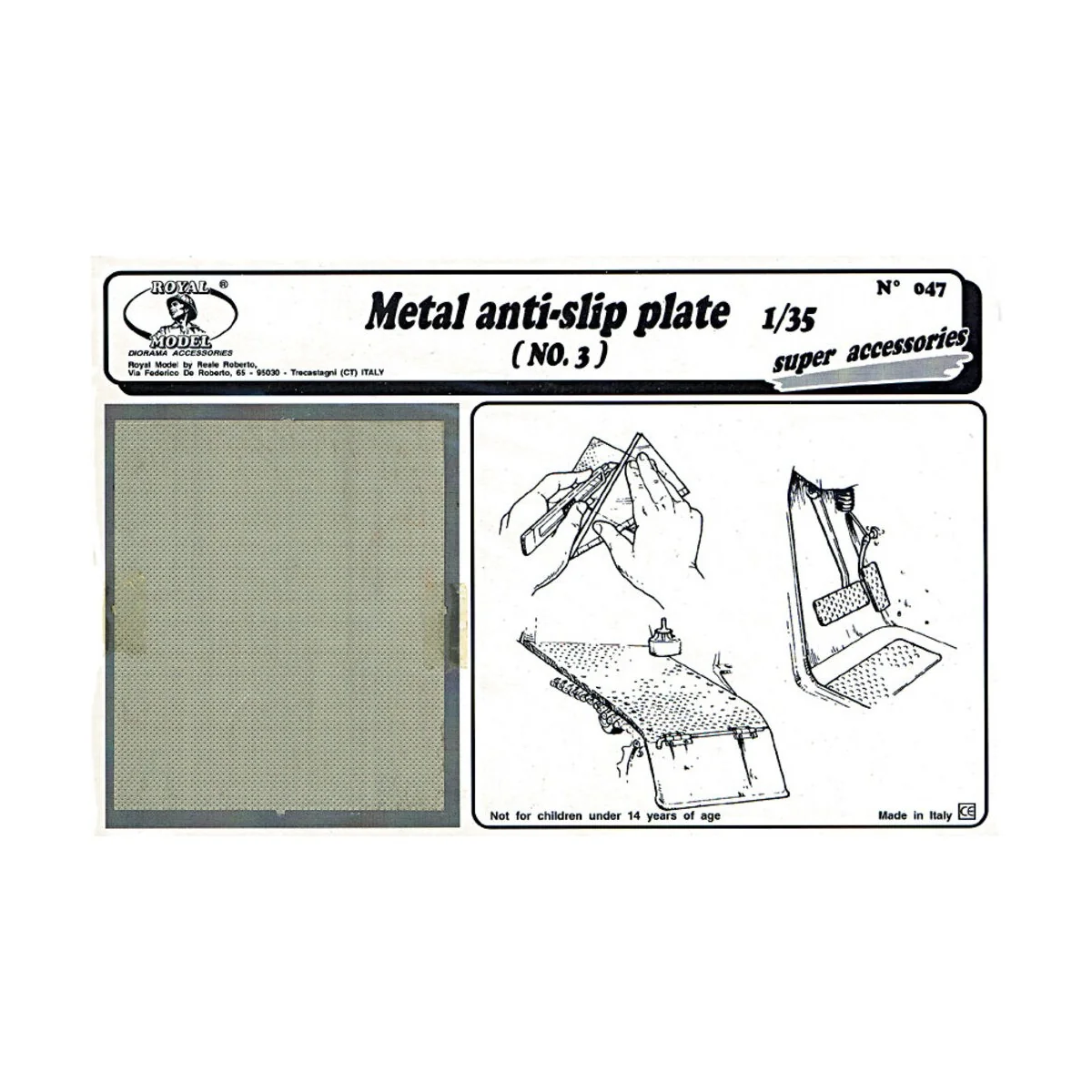 Metal anti-slip plate n.3, 1/35 - Royal Model RM047