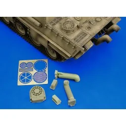 Exhaust mufflers panther family, 1/35 - Royal Model RM050