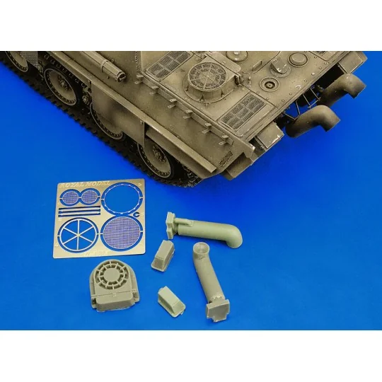 Exhaust mufflers panther family, 1/35 - Royal Model RM050