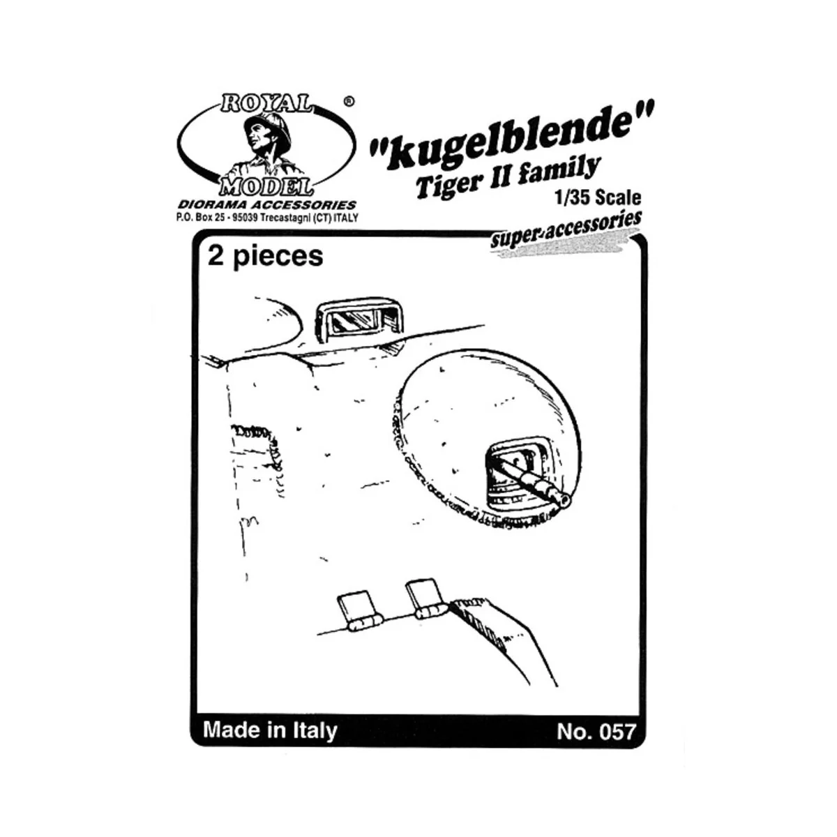 Kugelblende tiger II family, 1/35 - Royal Model RM057