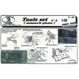 Tool set n. 2 for zimmerit application, 1/35 - Royal Model RM058