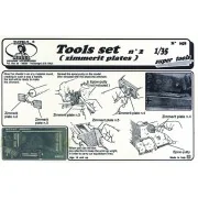 Tool set n. 2 for zimmerit application - Royal Model RM058