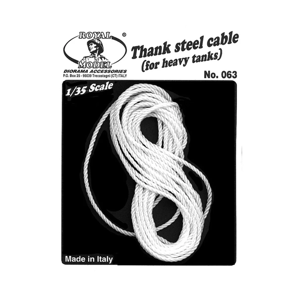 Tank steel cables (for heavy tanks, 1/35 - Royal Model RM063