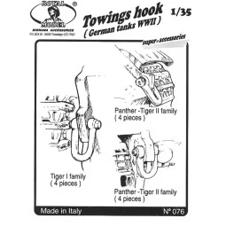Towings hook German tank, 1/35 - Royal Model RM076