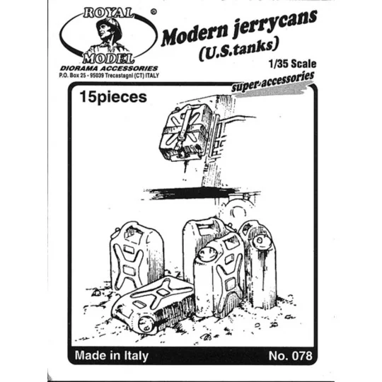 Modern jerricans U.S. tanks, 1/35 - Royal Model RM078