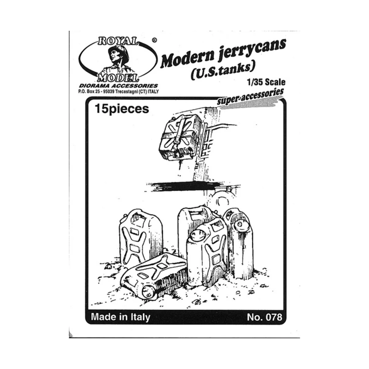 Modern jerricans U.S. tanks, 1/35 - Royal Model RM078