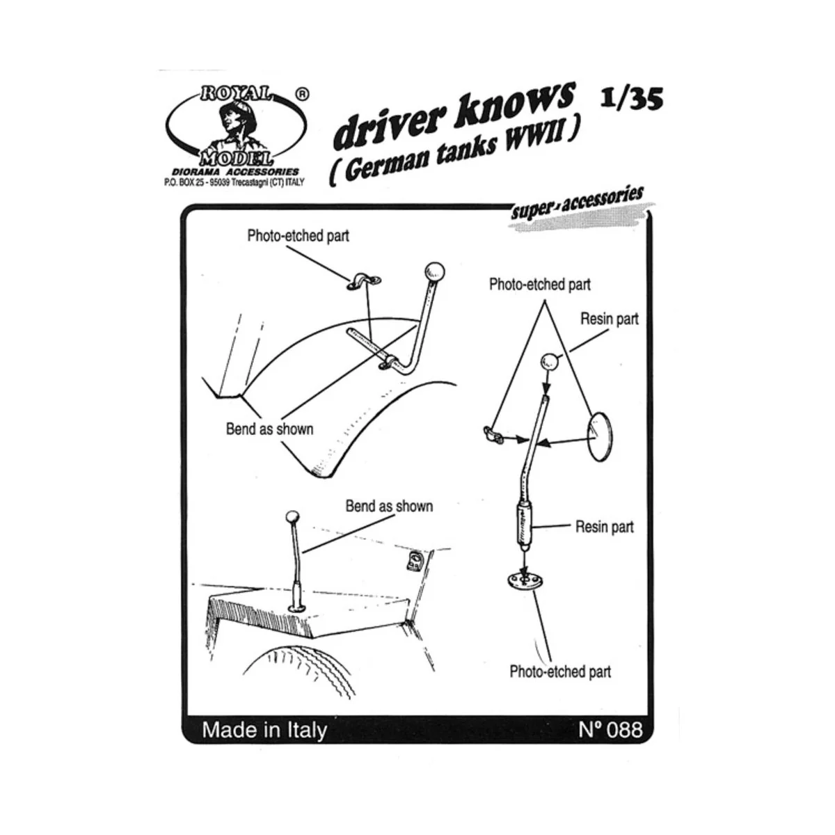 Driver knows German tanks, 1/35 - Royal Model RM088