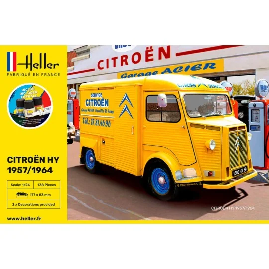 STARTER KIT CITROEN HY 1957/1964, 1/24 - Heller 56744
