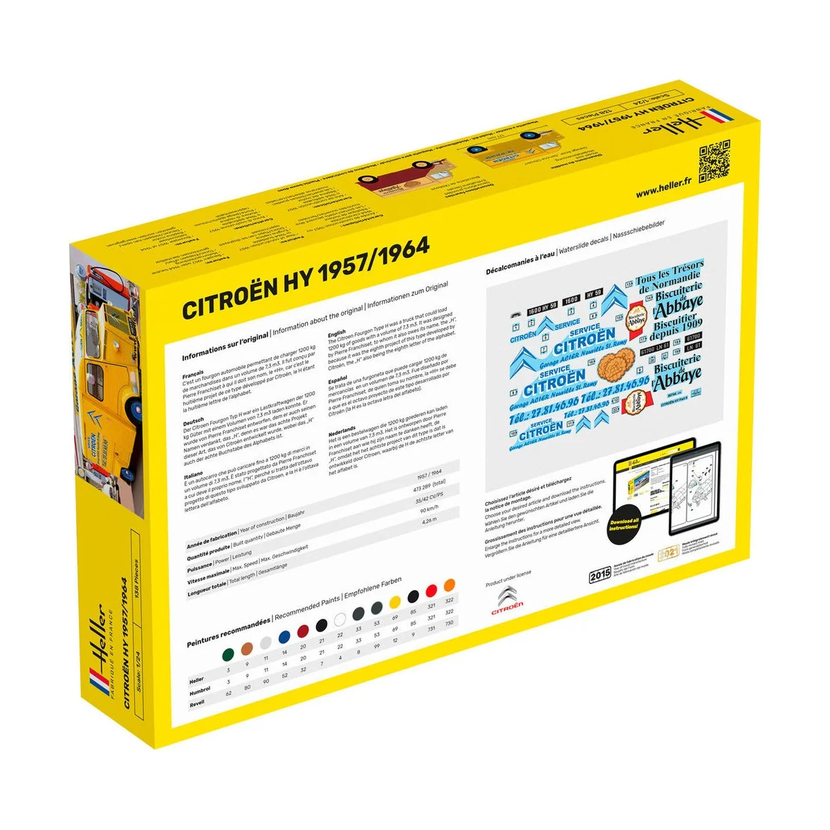 STARTER KIT CITROEN HY 1957/1964, 1/24 - Heller 56744
