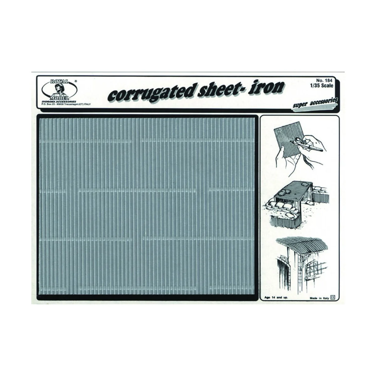 Corrugated Iron-sheet, 1/35 - Royal Model RM184