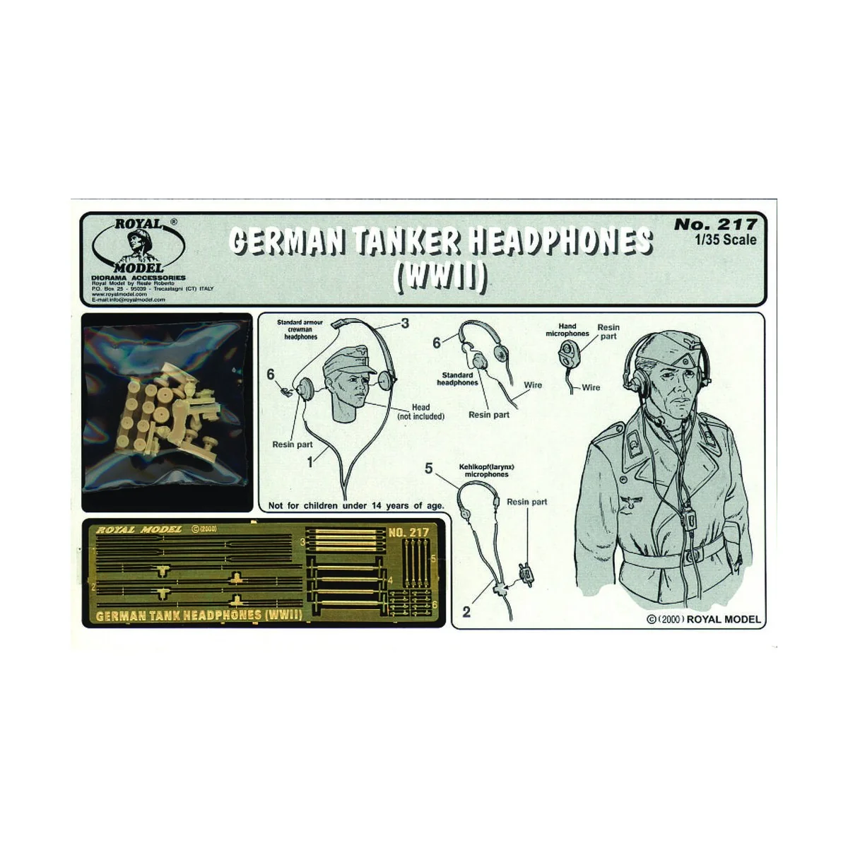 German tanker with head phones - WWII - Royal Model RM217