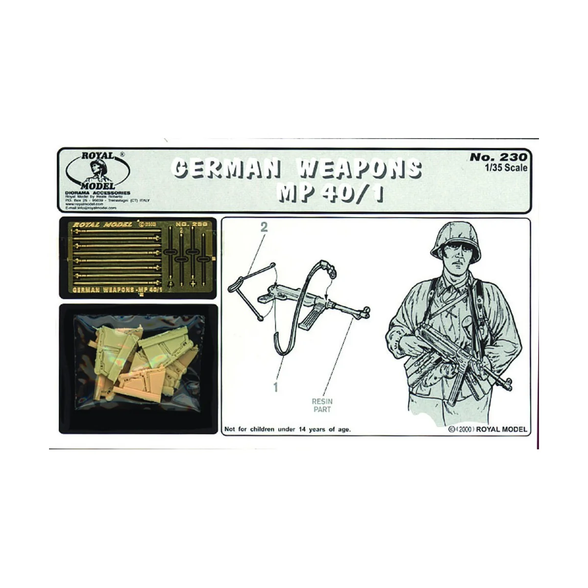 German weapons-MP40/1 (1/35 scale) - Royal Model RM230