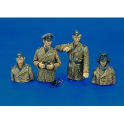 Waffen SS Tiger I crew - 3/2 fig-WWII, 1/35 - Royal Model RM232