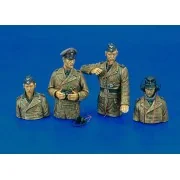 Waffen SS Tiger I crew - 3/2 fig-WWII - Royal Model RM232
