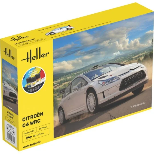 STARTER KIT Citroen C4 WRC, 1/24 - Heller 56756 STARTER KIT Citroen C4 WRC, 1/24 - Heller 56756