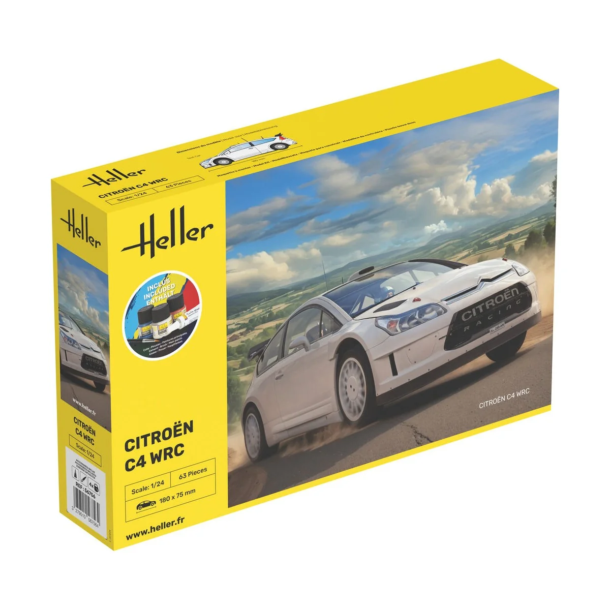 STARTER KIT Citroen C4 WRC, 1/24 - Heller 56756 STARTER KIT Citroen C4 WRC, 1/24 - Heller 56756