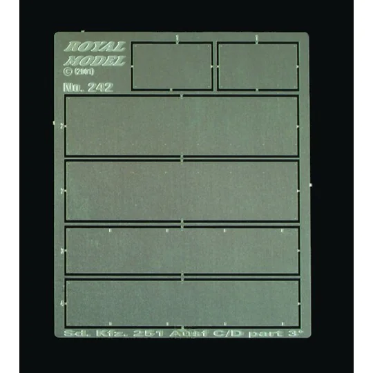 Sd. 251 C/D Interior Armour Plates (for Tamiya kit), 1/35 - Royal M...