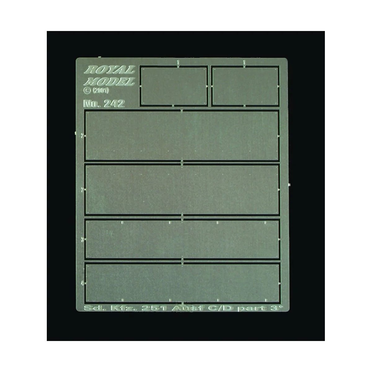Sd. 251 C/D Interior Armour Plates (for Tamiya kit), 1/35 - Royal M...