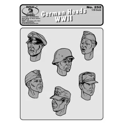 German heads WWII n.1, 1/35 - Royal Model RM252
