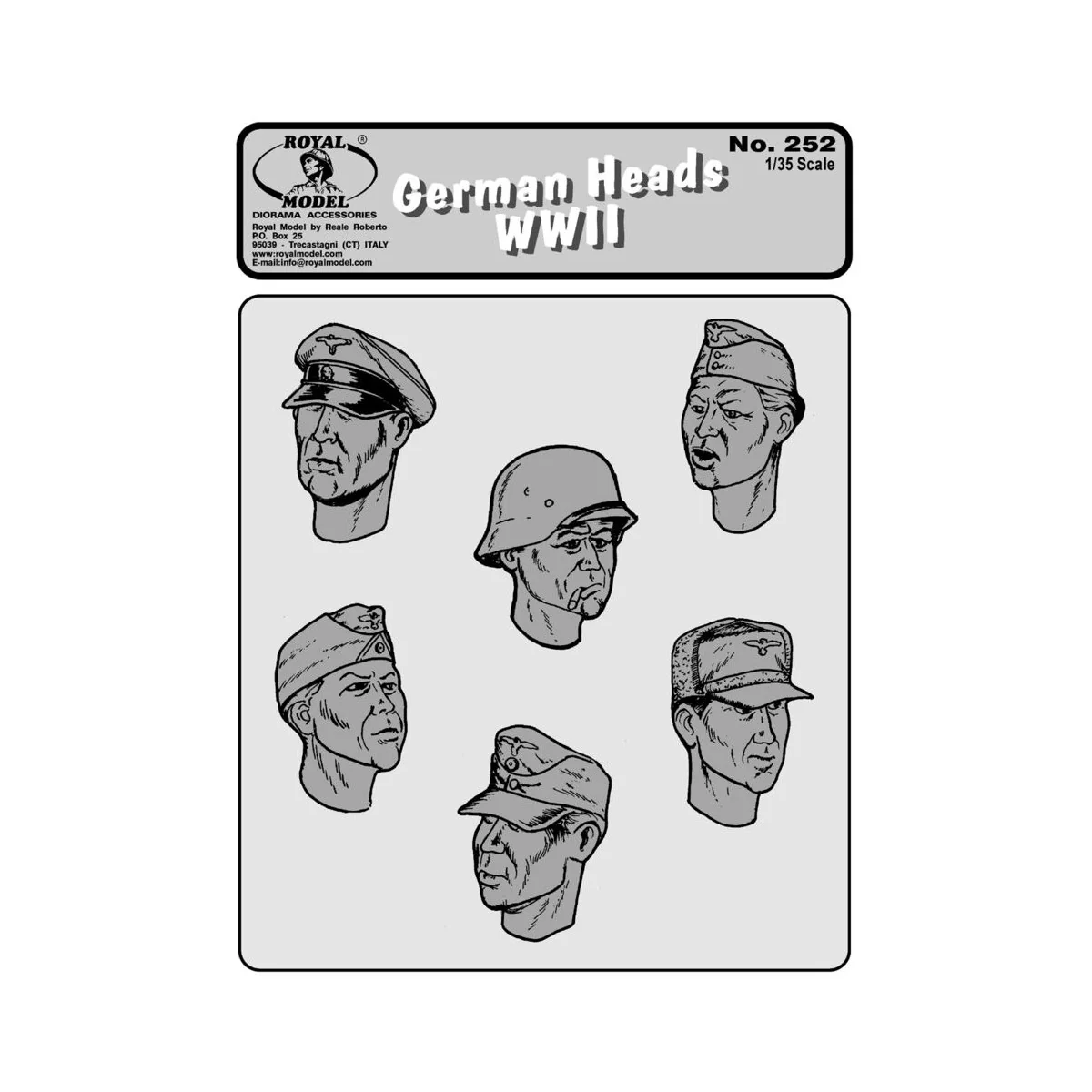 German heads WWII n.1 - Royal Model RM252