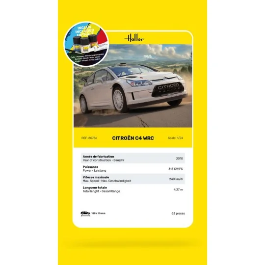 STARTER KIT Citroen C4 WRC - Heller 56756