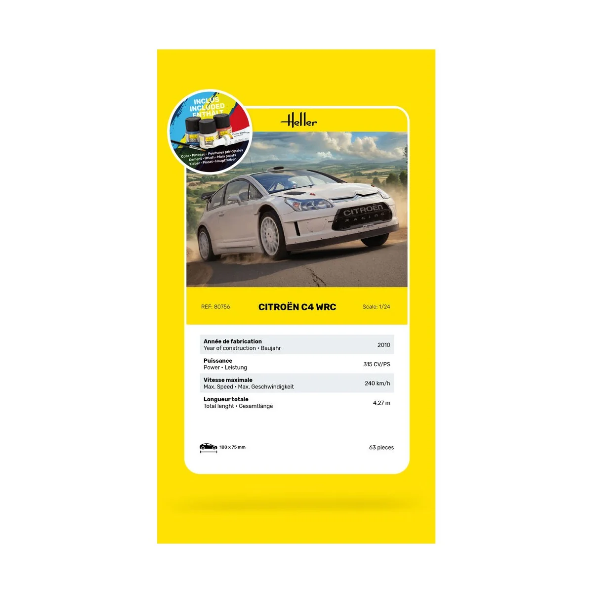 STARTER KIT Citroen C4 WRC - Heller 56756