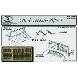 Wind screen wipers, 1/35 - Royal Model RM276
