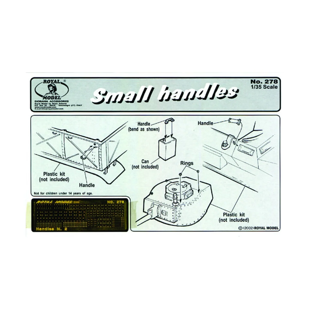 Small Handles (1/35-, 1/32 - Royal Model RM278