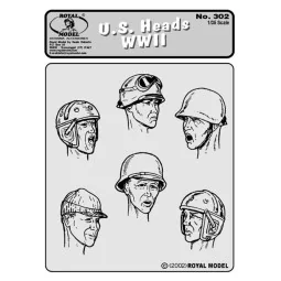 U.S. Heads WWII, 1/35 - Royal Model RM302