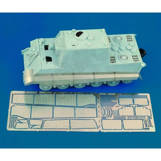 Fenders with Zimmerit-Jagdtiger (for Dragon kit), 1/35 - Royal Mode...