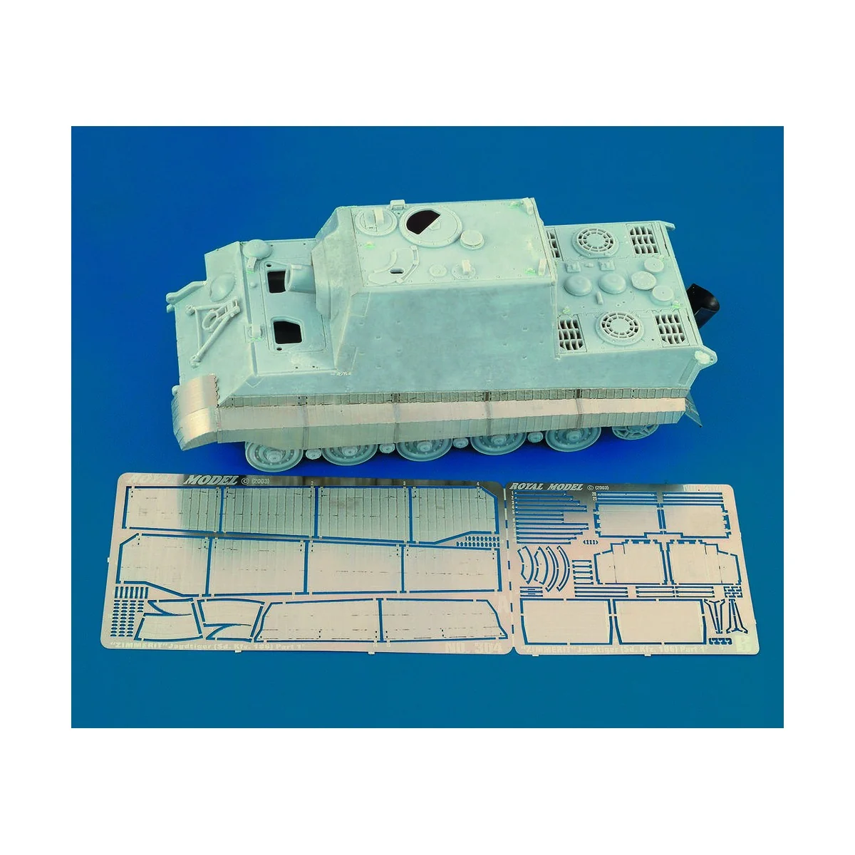 Fenders with Zimmerit-Jagdtiger (for Dragon kit) - Royal Model RM304