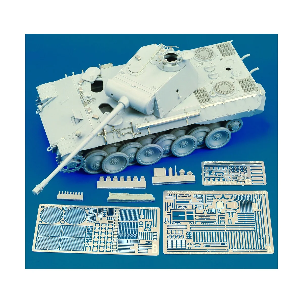 Panther A Early Version (for Dragon kit), 1/35 - Royal Model RM313