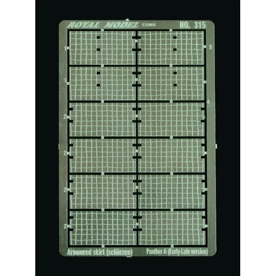 Shurzen with zimmerit Panther A Early/Late Type, 1/35 - Royal Model...
