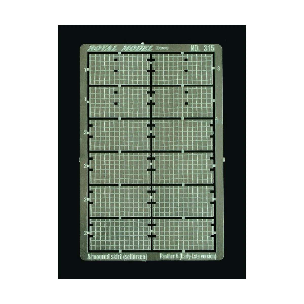 Shurzen with zimmerit Panther A Early/Late Type, 1/35 - Royal Model...