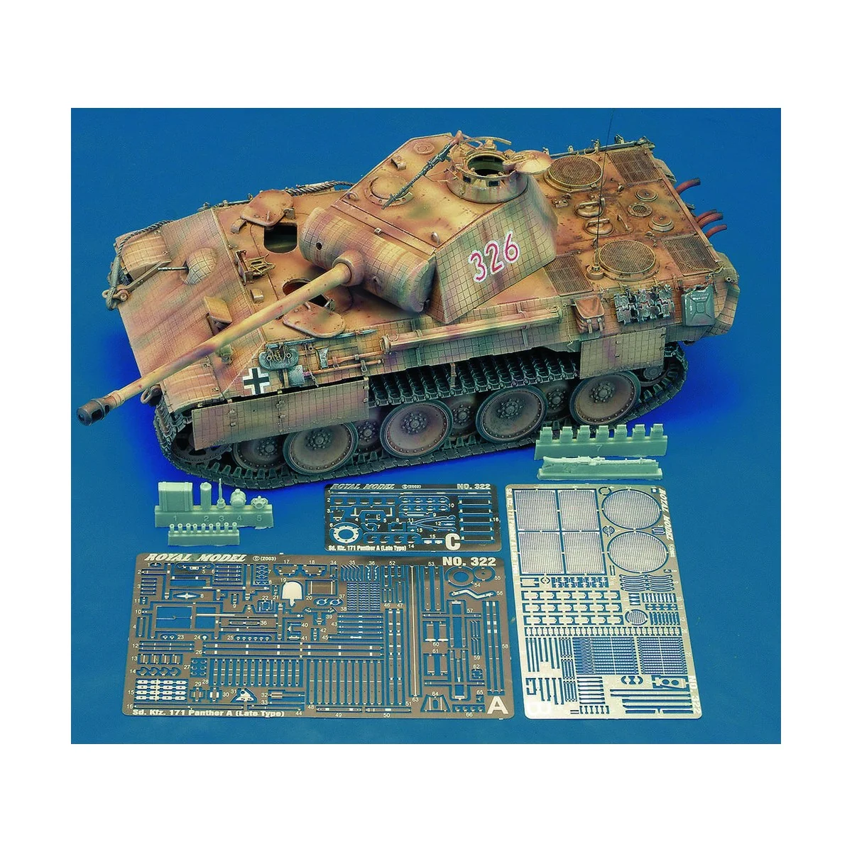 Panther A Late Type (for Dragon kit), 1/35 - Royal Model RM322