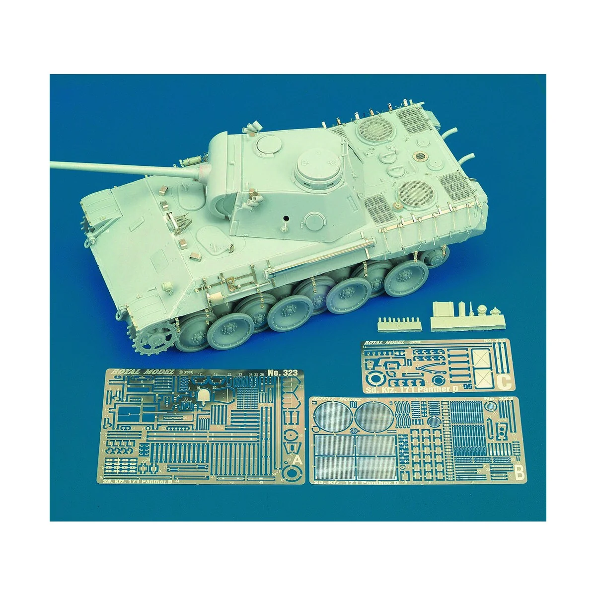 Panther D (for Dragon kit), 1/35 - Royal Model RM323