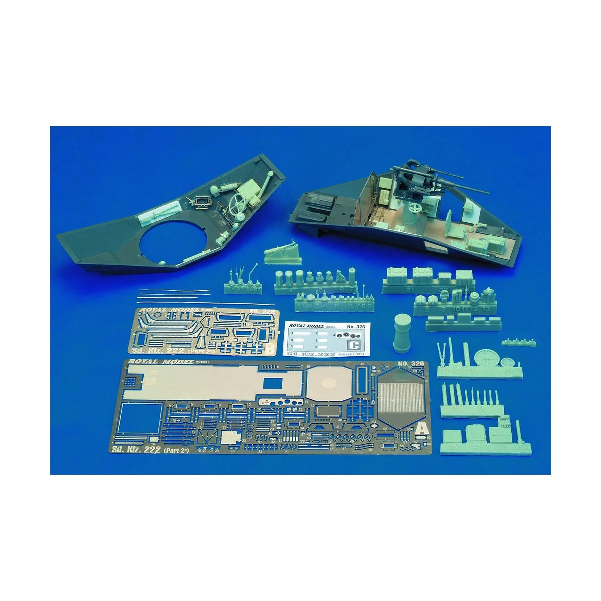 Sd. Kfz. 222 -part 2° (for Tamiya kit) - Royal Model RM326