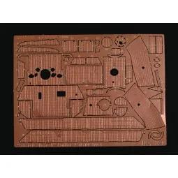 Scraped Zimmerit Panther A Early (for Dragon kit), 1/35 - Royal Mod...