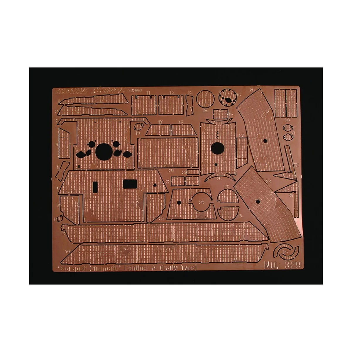 Scraped Zimmerit Panther A Early (for Dragon kit) - Royal Model RM329