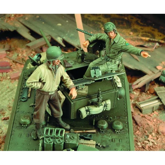 M3A3 Stuart Crew-WWII, 1/35 - Royal Model RM336