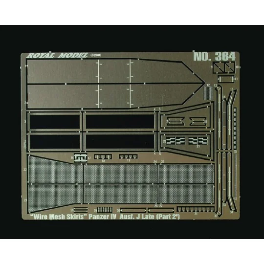 Wire Mesh Skirts Panzer IV Ausf. J Late - Part 2 - Royal Model RM364