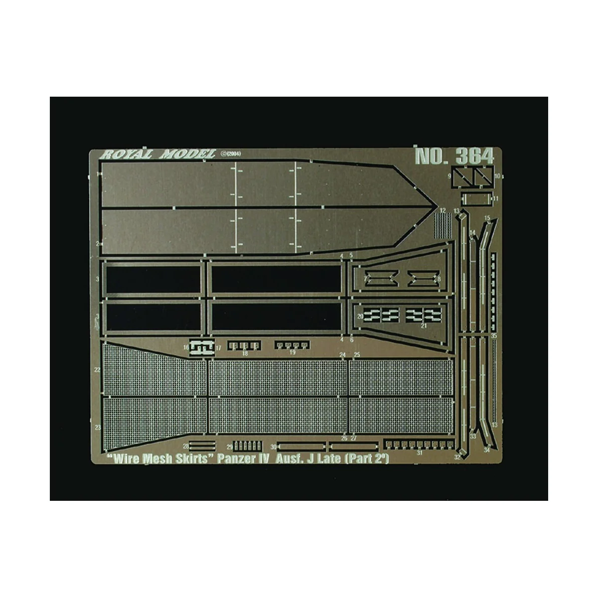 Wire Mesh Skirts Panzer IV Ausf. J Late - Part 2, 1/35 - Royal Mode...