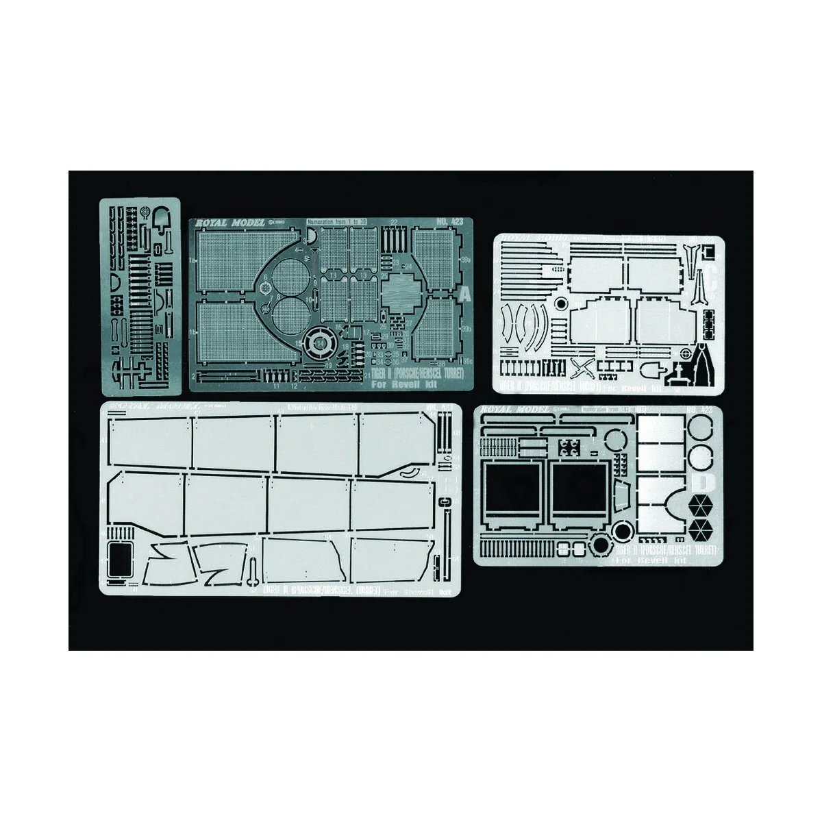 Tiger II Porsche/Henscel (for Revell kit), 1/72 - Royal Model RM423