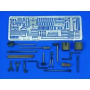 Pz. III-IV Tools & Holders-WWII, 1/35 - Royal Model RM437