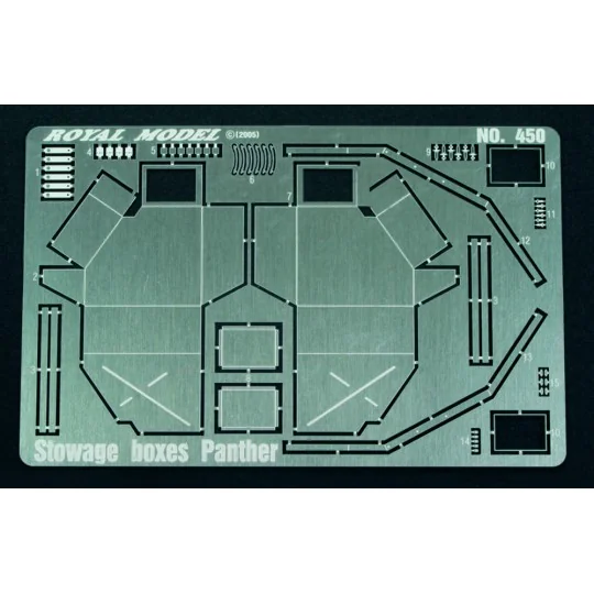 Stowage Boxes Panther & Jagdpanther - Royal Model RM450